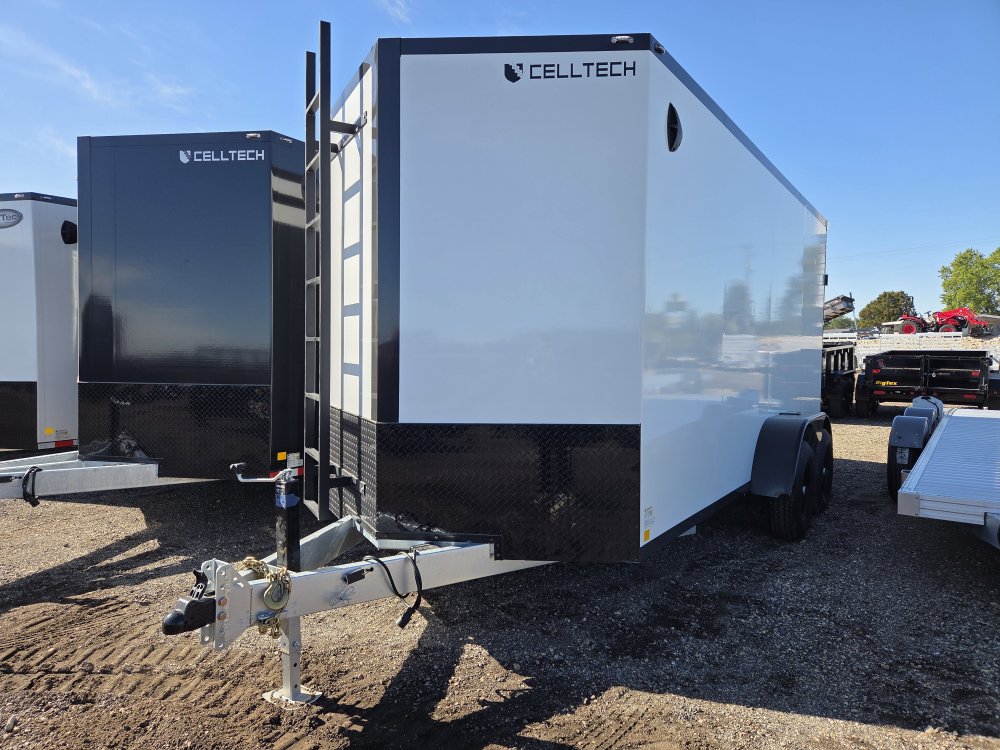 7'x16' CellTech Enclosed Cargo 7x16TA3 84"