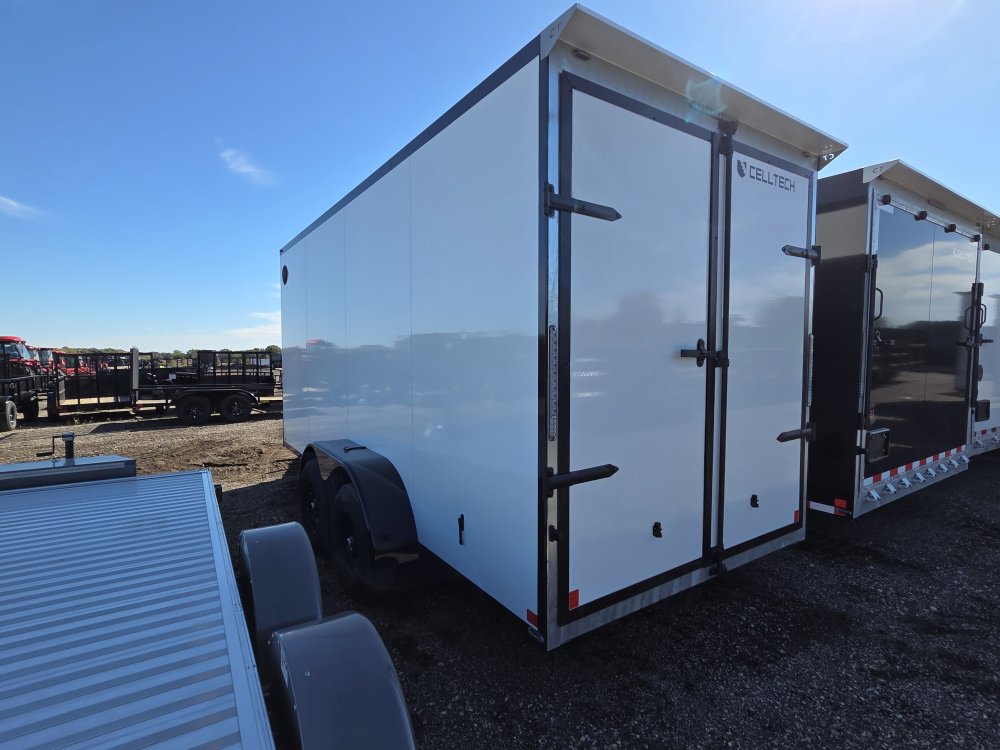7'x16' CellTech Enclosed Cargo 7x16TA3 84"