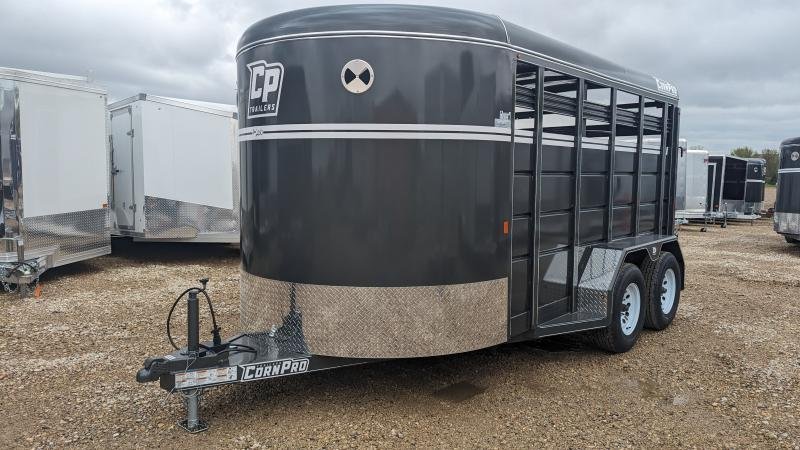 2024 CornPro SB-14 7S Livestock / Horse Trailer 7x14