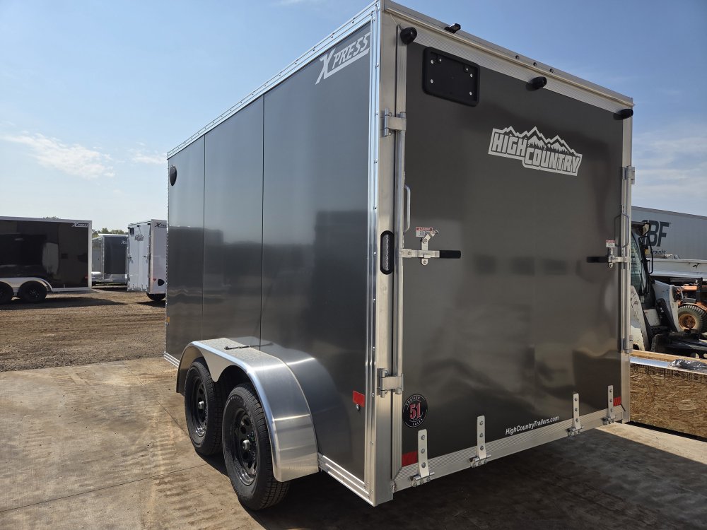 7'x12' Alcom Enclosed Cargo 7x12 Xpress 79"