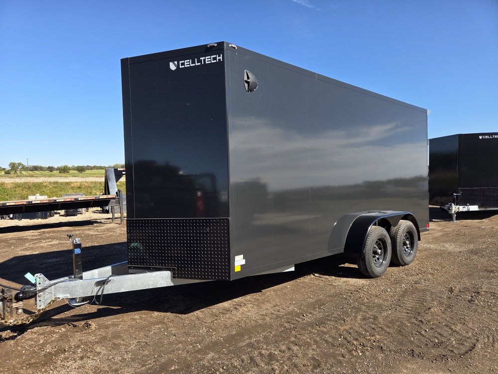 7'x16' CellTech Enclosed Cargo 7x16TA3 84"