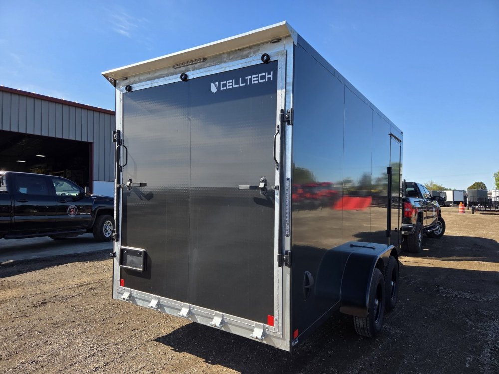 7'x16' CellTech Enclosed Cargo 7x16TA3 84"