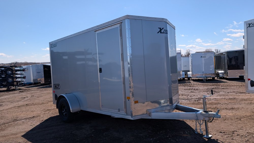 6'x12' Alcom Enclosed Cargo XPRESS6X12SA-XLT-P 76"