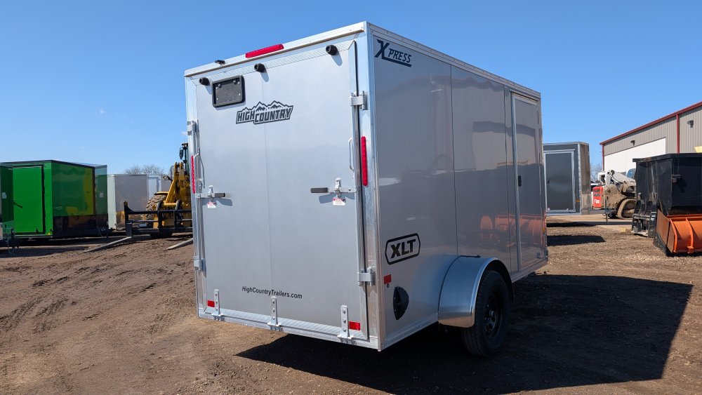 6'x12' Alcom Enclosed Cargo XPRESS6X12SA-XLT-P 76"