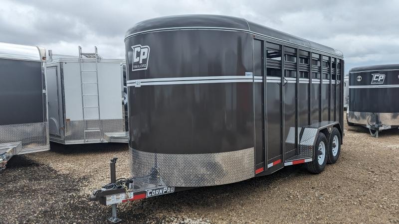 2024 CornPro SB-18 7S Livestock / 3-Horse Trailer 7x18