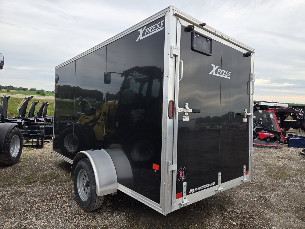 6'x12' Alcom Enclosed Cargo XPRESS6X12-6'10" 73" Storm Damage