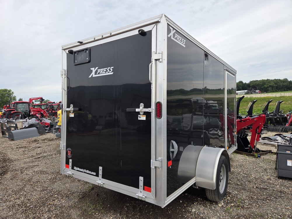 6'x12' Alcom Enclosed Cargo XPRESS6X12-6'10" 73" Storm Damage