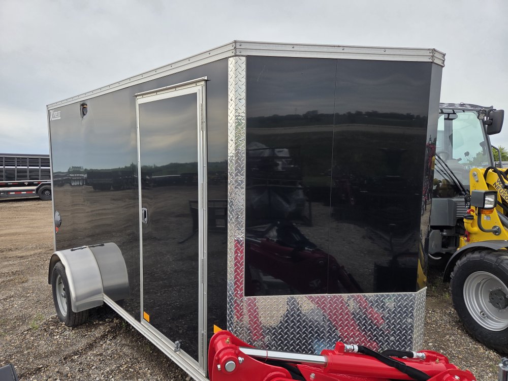 6'x12' Alcom Enclosed Cargo XPRESS6X12-6'10" 73" Storm Damage