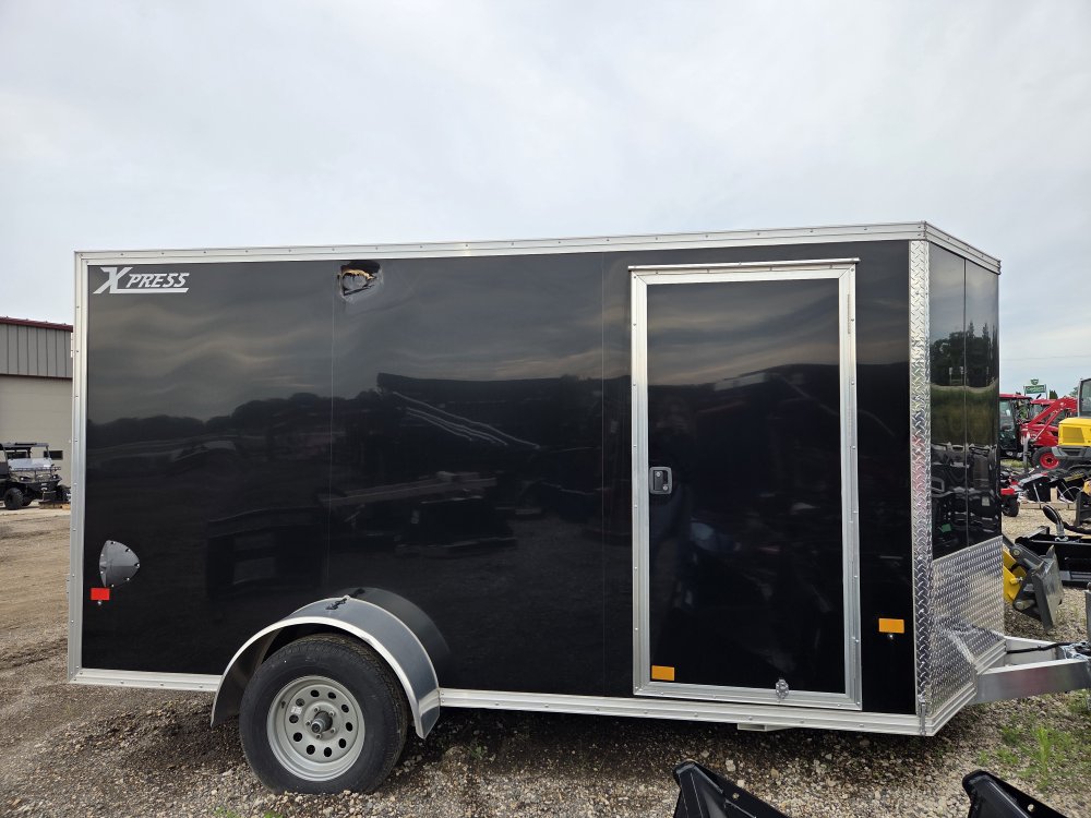 6'x12' Alcom Enclosed Cargo XPRESS6X12-6'10" 73" Storm Damage