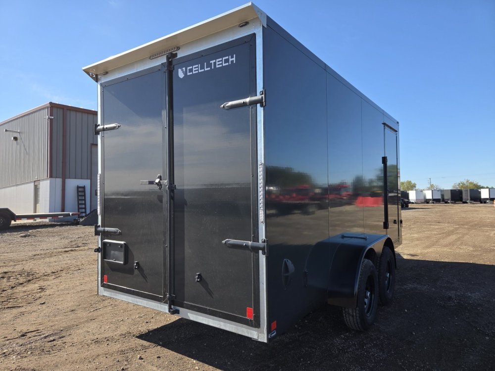 7'x16' CellTech Enclosed Cargo 7x16TA3 84"
