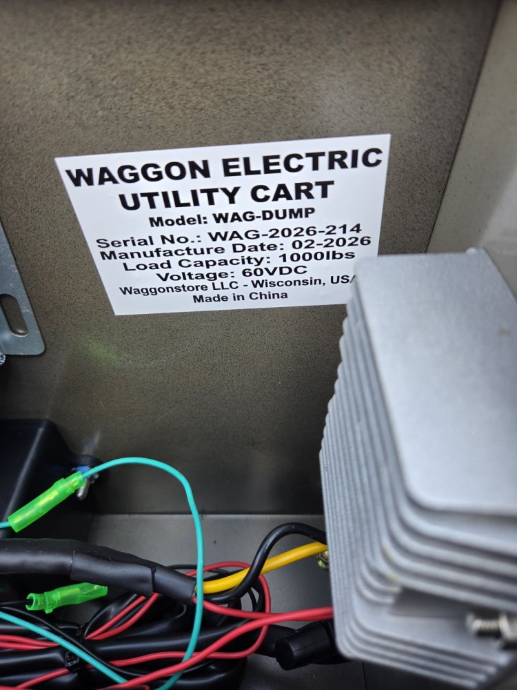 WAGGON Hydraulic Series 1200W Electric Utility Cart