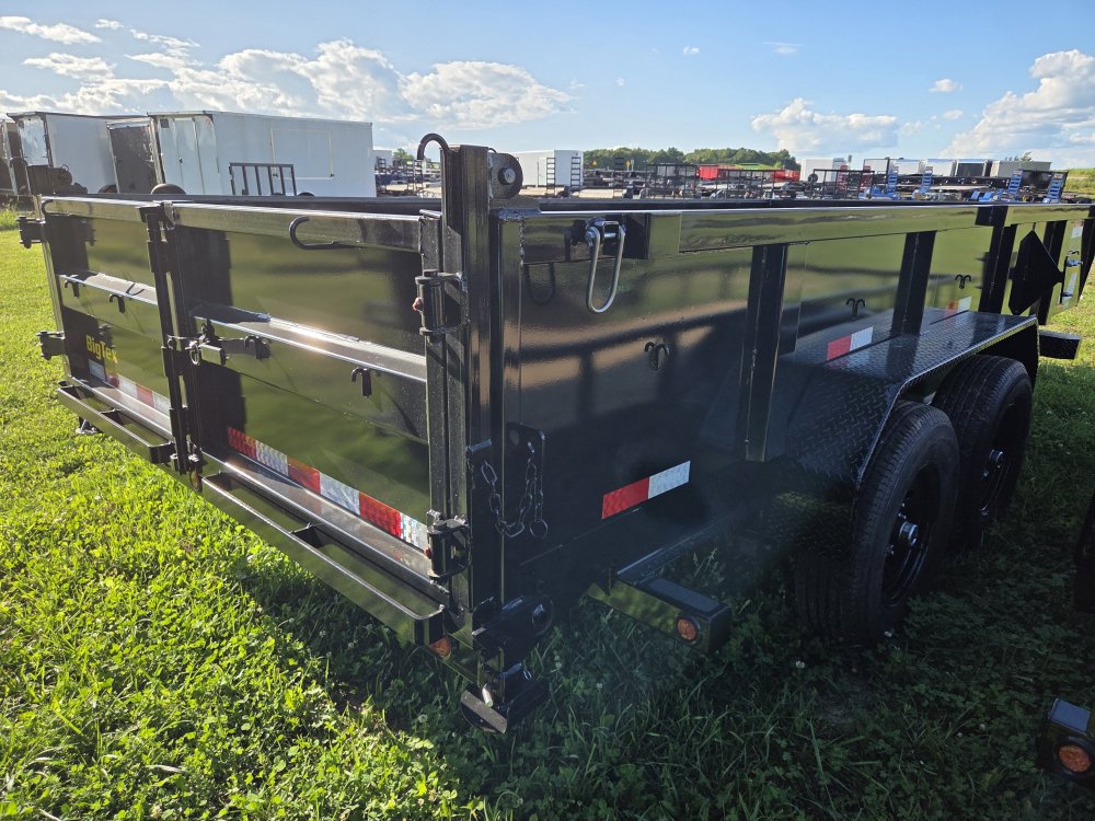 7'x16' Big Tex Trailers Dump 14LP-16 2'