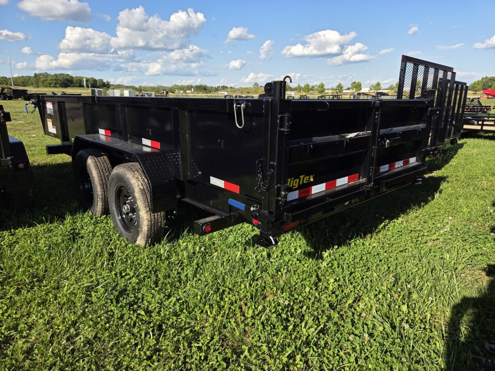 7'x16' Big Tex Trailers Dump 14LP-16 2'