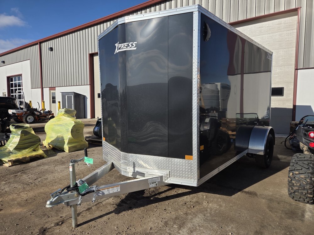 6'x12' Alcom Enclosed Cargo XPRESS6X12SA-XLT-P 76"