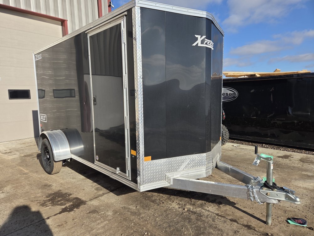 6'x12' Alcom Enclosed Cargo XPRESS6X12SA-XLT-P 76"