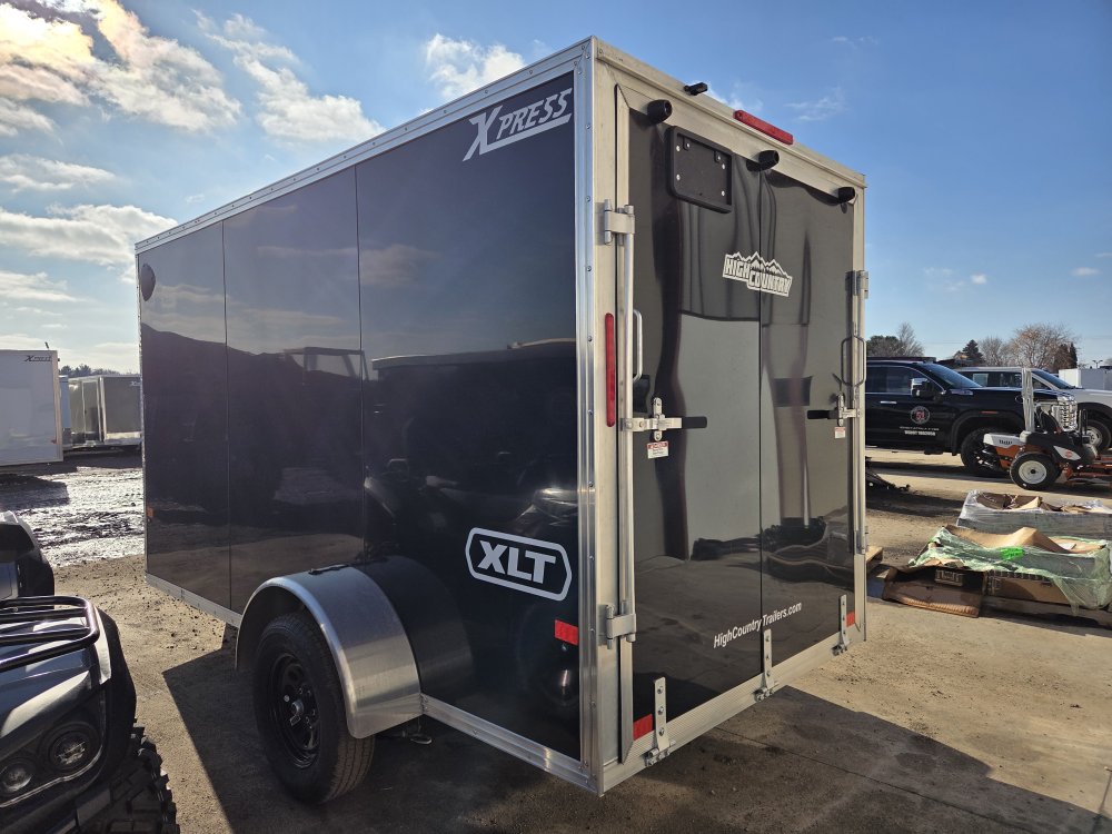 6'x12' Alcom Enclosed Cargo XPRESS6X12SA-XLT-P 76"