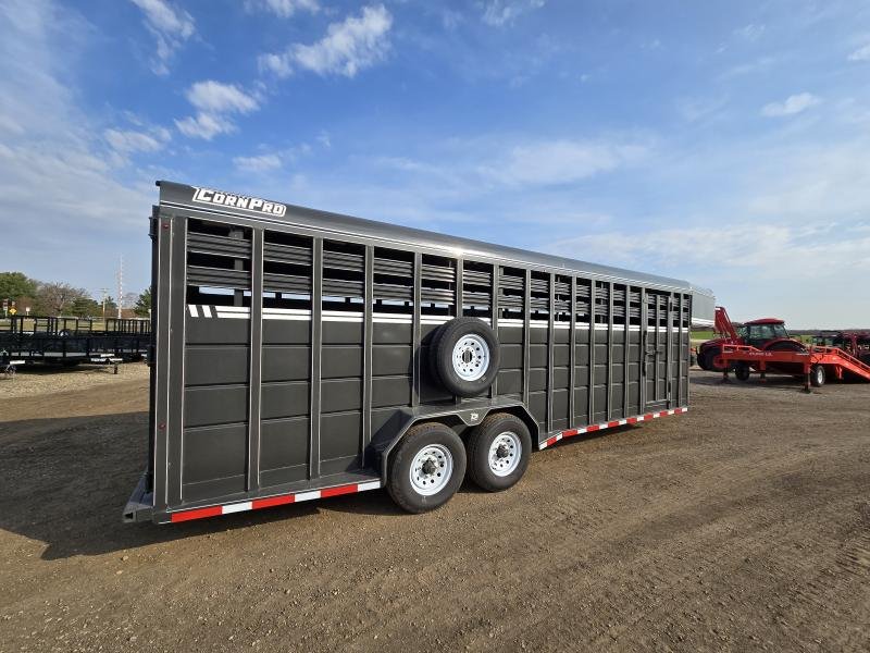 2025 CornPro SG-24 7H Livestock / Horse Trailer 7x24