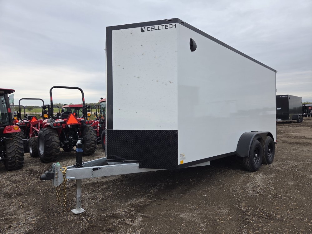 7'x16' CellTech Enclosed Cargo 7x16TA3 84"