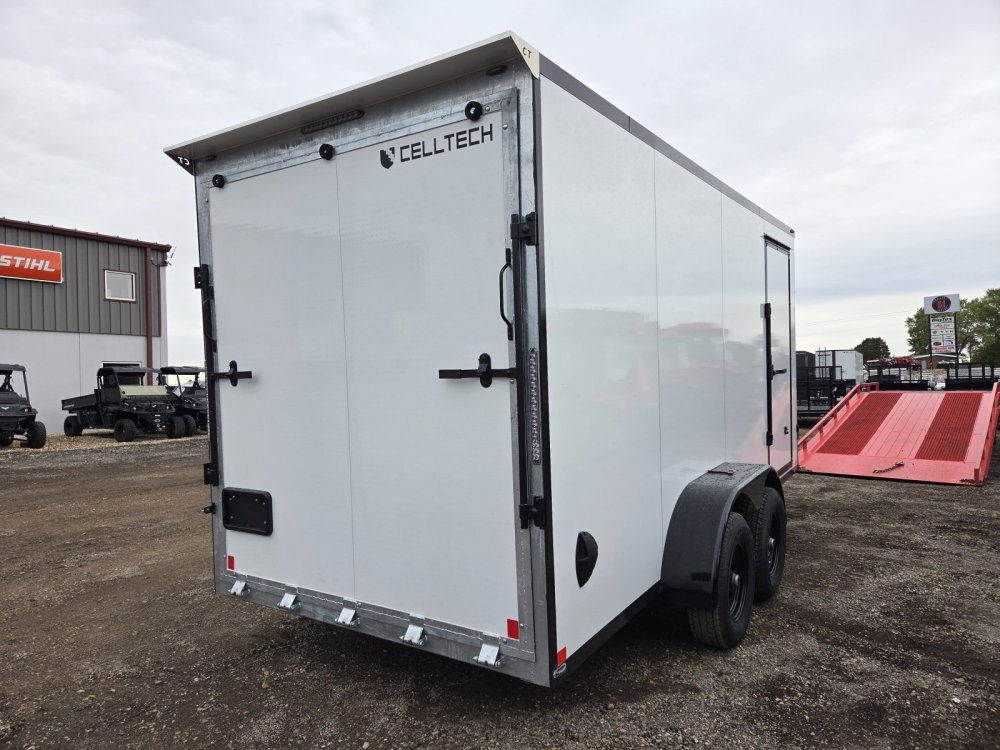 7'x16' CellTech Enclosed Cargo 7x16TA3 84"