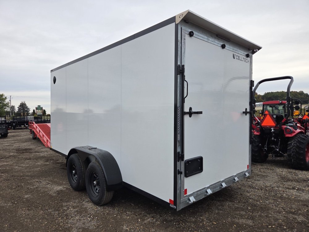 7'x16' CellTech Enclosed Cargo 7x16TA3 84"
