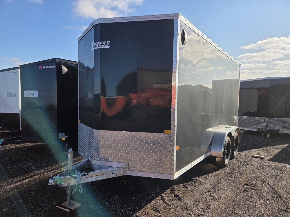 7'x14' Alcom Enclosed Cargo XPRESS7X14XLT-P 88"