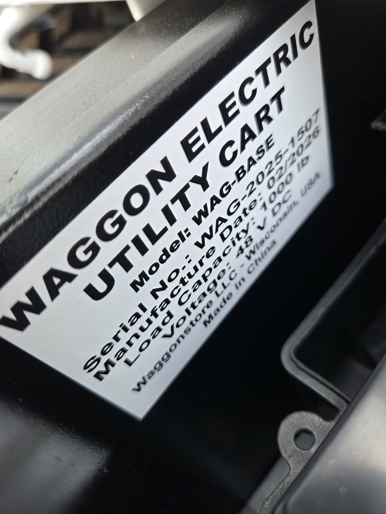 WAGGON Custom Series 1000W Electric Utility Cart