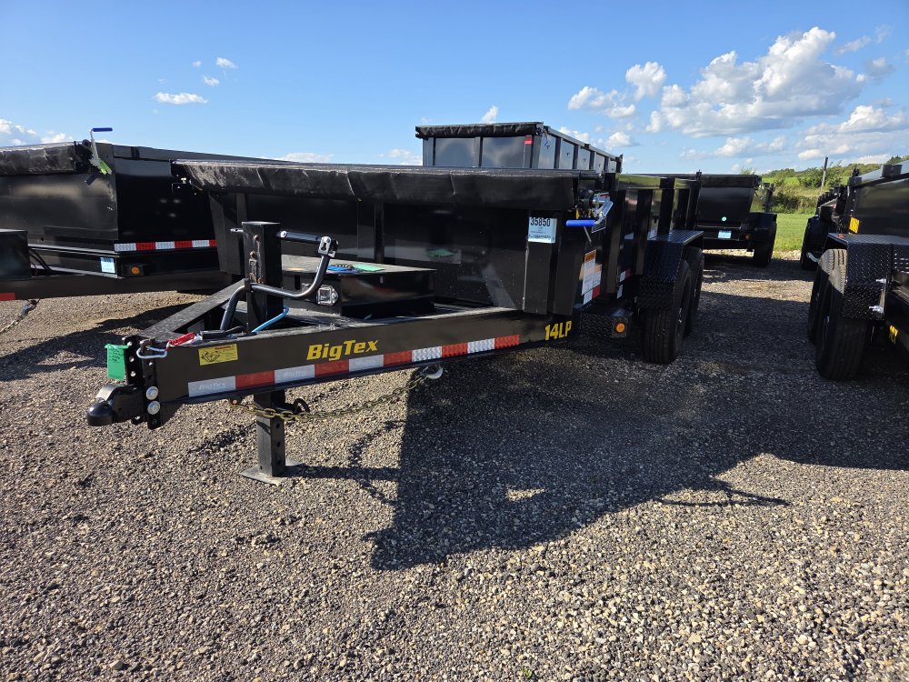 7'x14' Big Tex Trailers Dump 14LP-14 2'