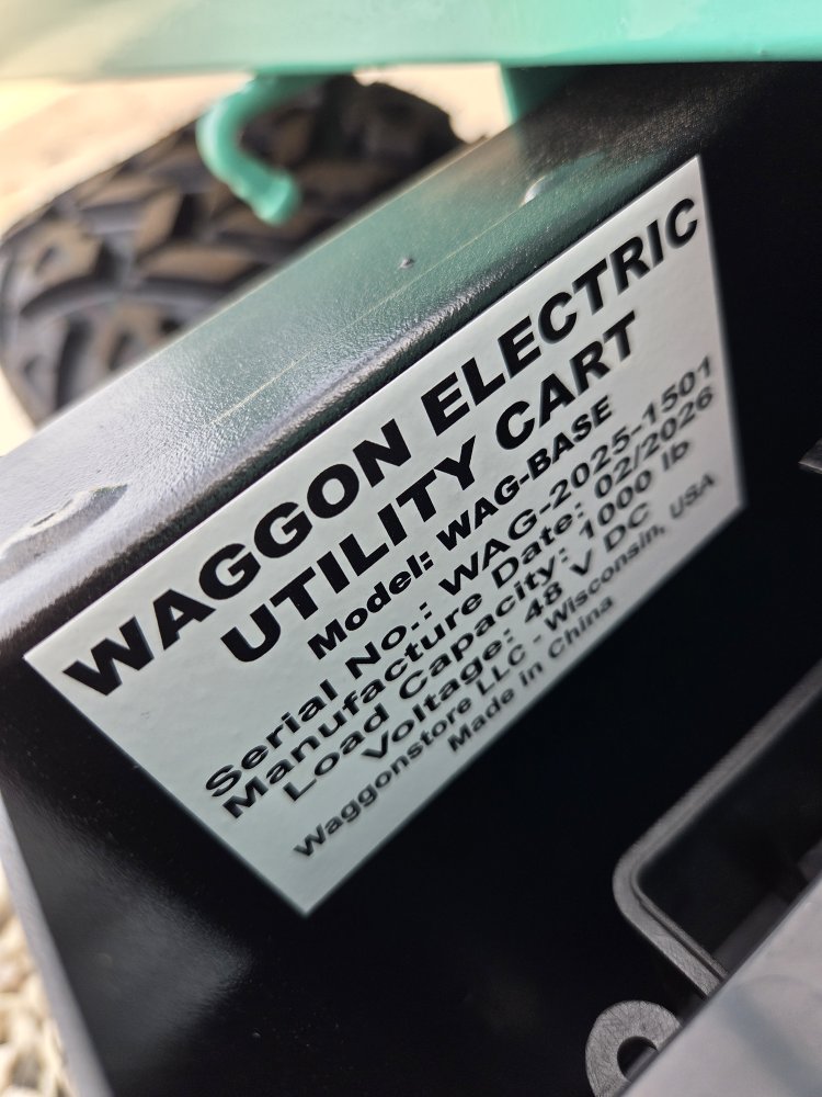 WAGGON Custom Series 1000W Electric Utility Cart
