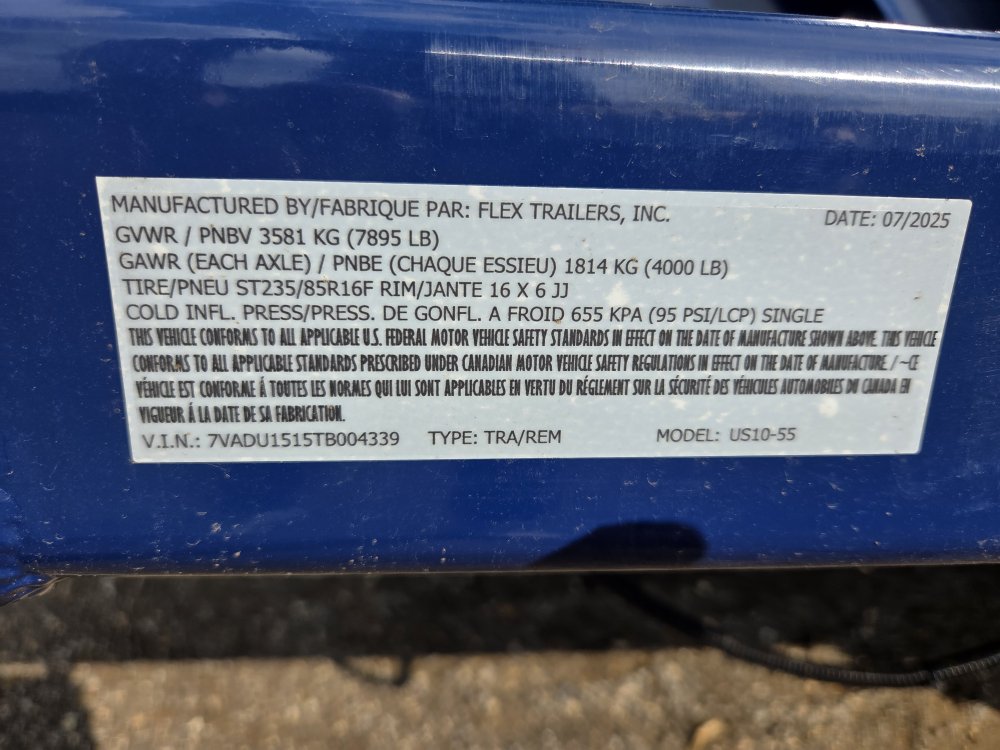 8.5'x10' Air Tow Utility US10-55