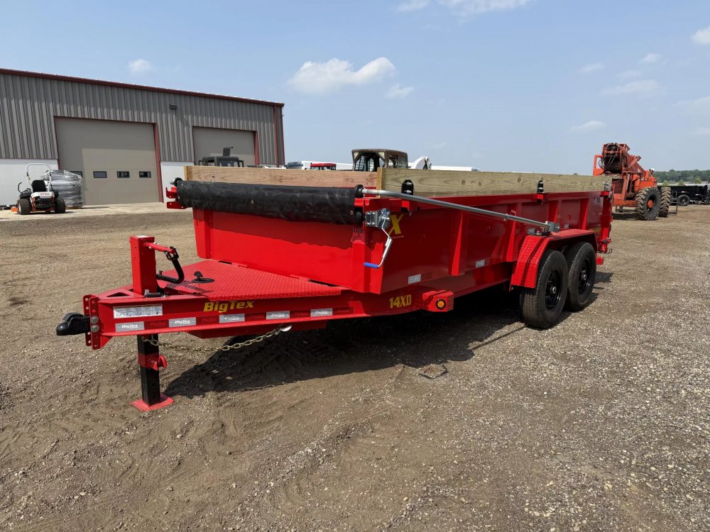 7'x16' Big Tex Trailers Dump 2'