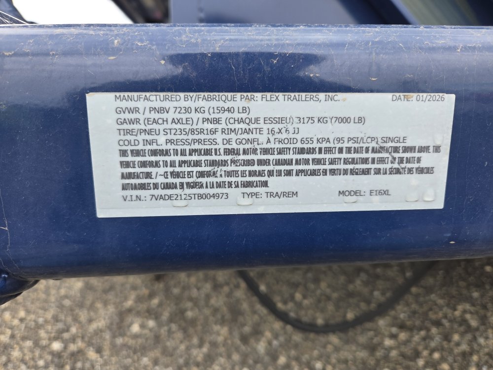 6'x16' Air Tow Enclosed Cargo E16 XL 98"