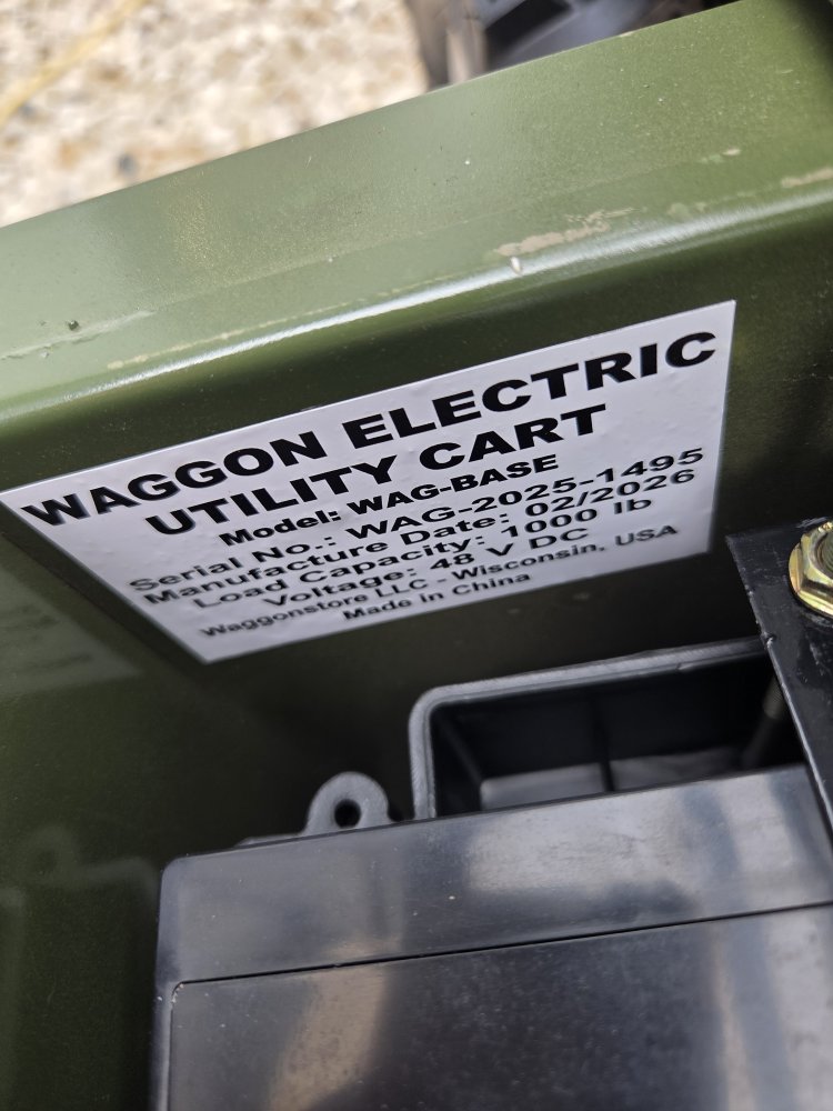 WAGGON Snow & Mud Edition 1200W Electric Utility Cart