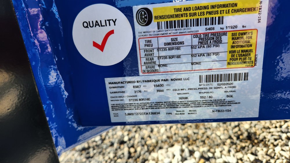 7'x22' Midsota Equipment/Tilt NTB22-BP-154