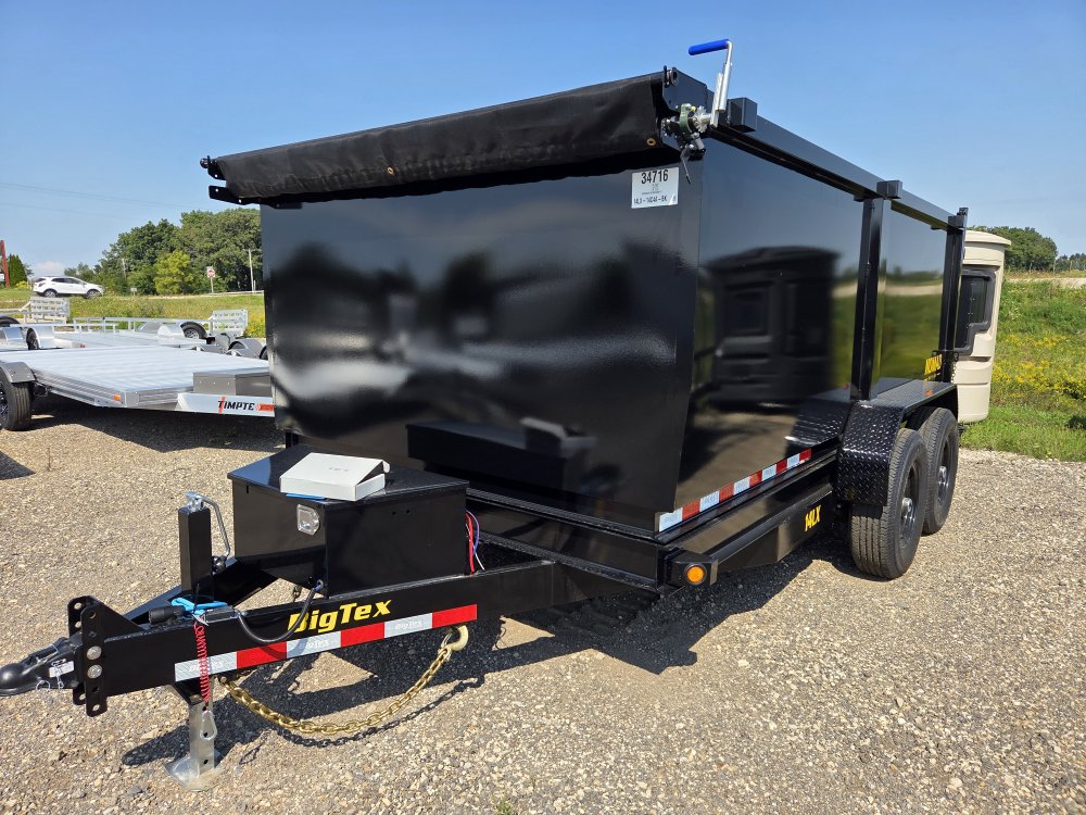 7'x14' Big Tex Trailers Dump 14LX-14 4'