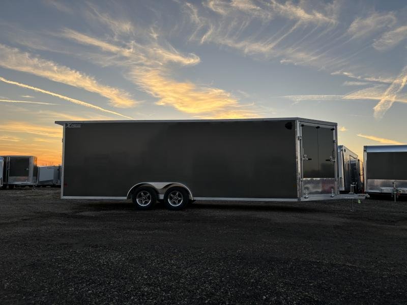 2024 Alcom XPRESS7.5x22 Snowmobile Trailer 7.5x22 with 5' V-nose