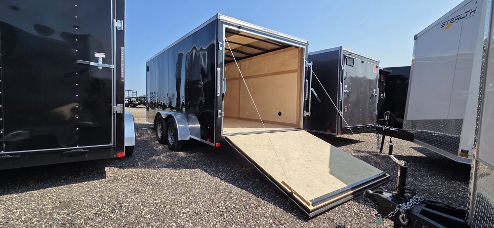 7'x16' RC Trailers Enclosed Cargo 7x16 RWT 72"