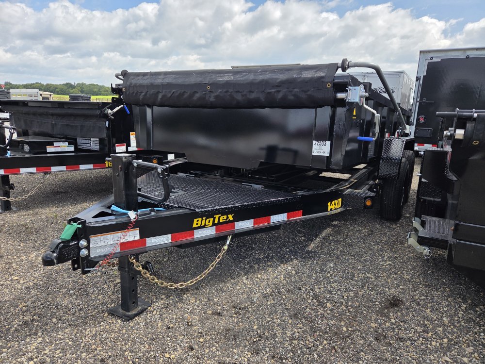 7'x14' Big Tex Trailers Dump 14XD-14 2'