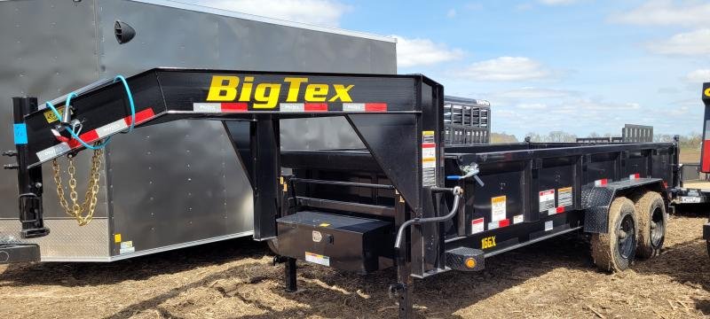 7'x Big Tex Trailers Dump 16GX-16