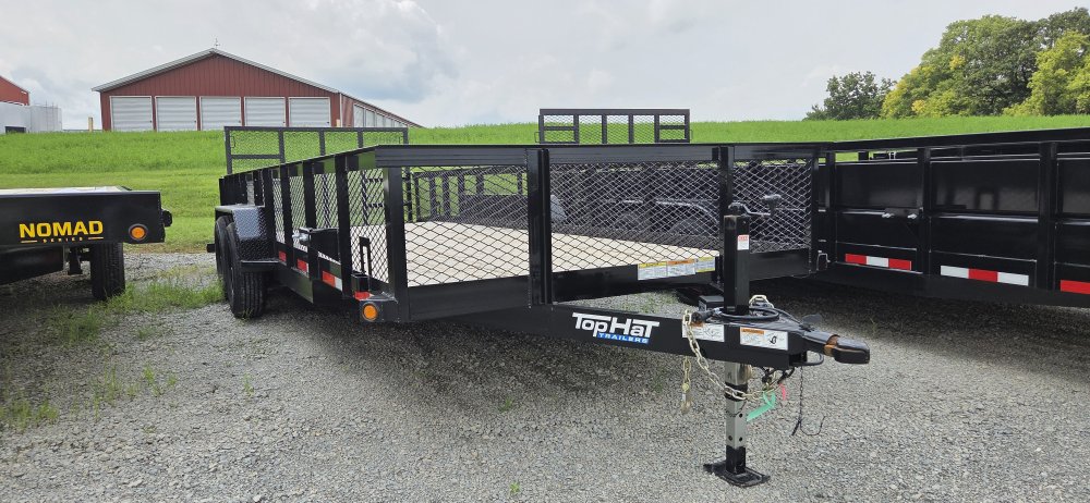 7'x20' Top Hat Trailers Utility Rx10-24X83-9.9E-Q