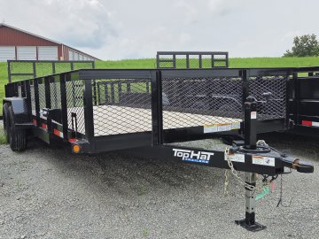 7'x20' Top Hat Trailers Utility Rx10-24X83-9.9E-Q