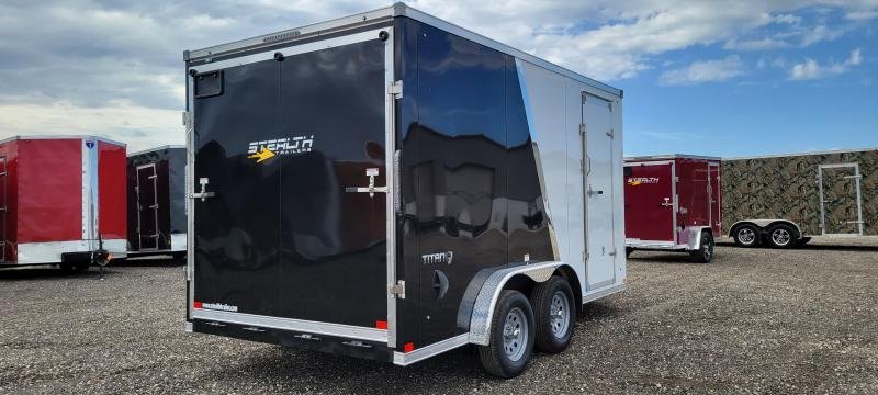 7.5'x14' Stealth Trailers Enclosed Cargo S24TT714TA2 (Flat Top Slant Wedge) 7'