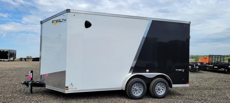 7.5'x14' Stealth Trailers Enclosed Cargo S24TT714TA2 (Flat Top Slant Wedge) 7'