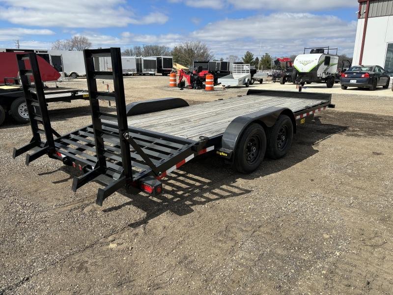2024 Big Tex Trailers 10ET-18 Equipment Trailer with Knee Ramps 7x18