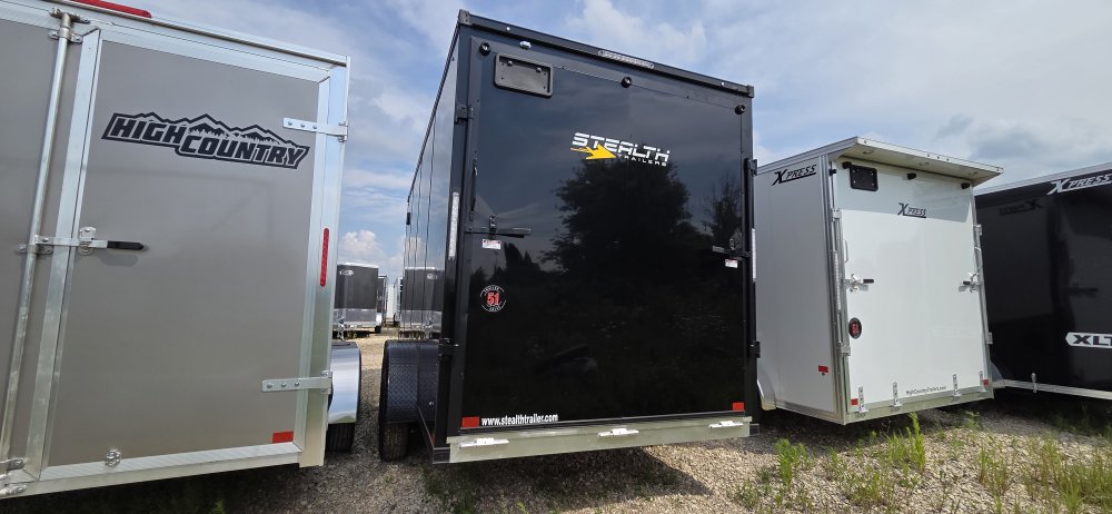 7'x16' Stealth Trailers Enclosed Cargo 7x16-TA 90"