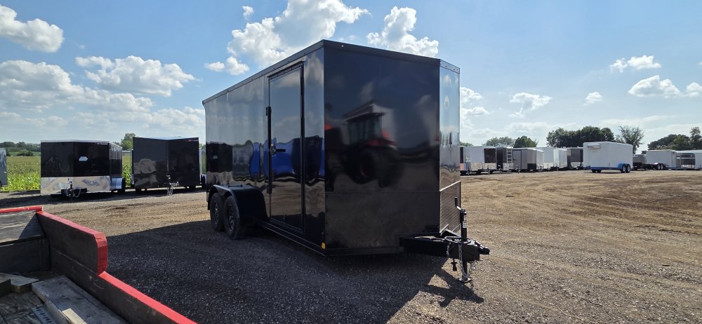 7'x16' RC Trailers Enclosed Cargo RDLX 7x16 78"