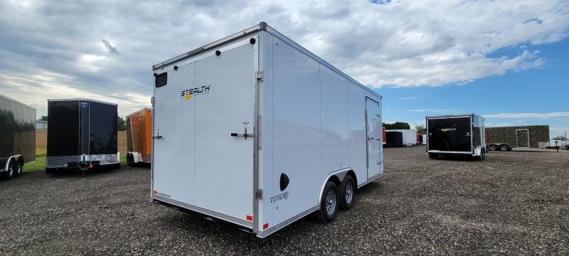 8.5'x18' Stealth Trailers Enclosed Cargo S24TT8518TA2 (Flat Top Slant Wedge) 7'