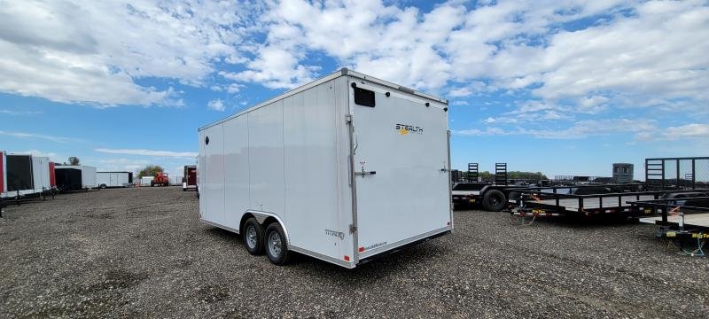 8.5'x18' Stealth Trailers Enclosed Cargo S24TT8518TA2 (Flat Top Slant Wedge) 7'