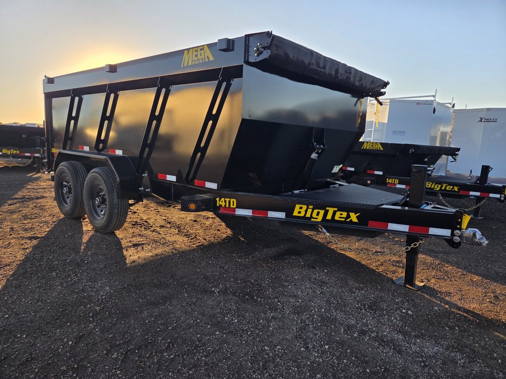 7'x14' Big Tex Trailers Dump 14TD-14 4'