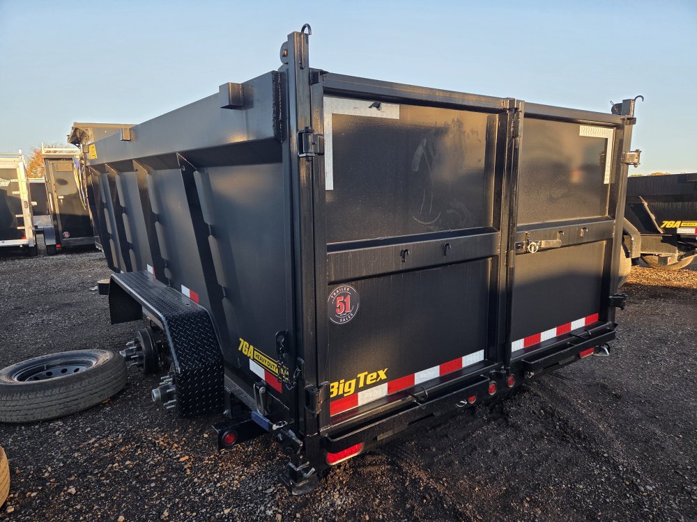 7'x14' Big Tex Trailers Dump 14TD-14 4'