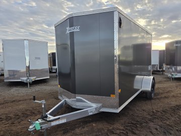 6'x12' Alcom Enclosed Cargo XPRESS6X12SA-XLT-P 76"